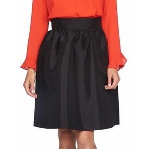 CeCe By Cynthia Steffe Black Pleated Full Skirt